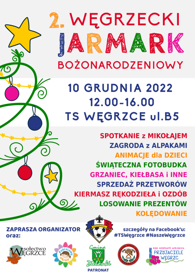 10 grudnia Jarmark Bożonarodzeniowy w Węgrzcach